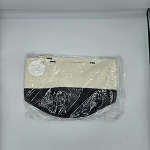 MIA MELANGE Foldable Black and White Cotton‎ Storage Basket Plant Holder New